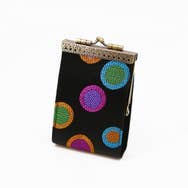 Polka Dots Card Holder w/ RFID, Card Case, Women's Wallet