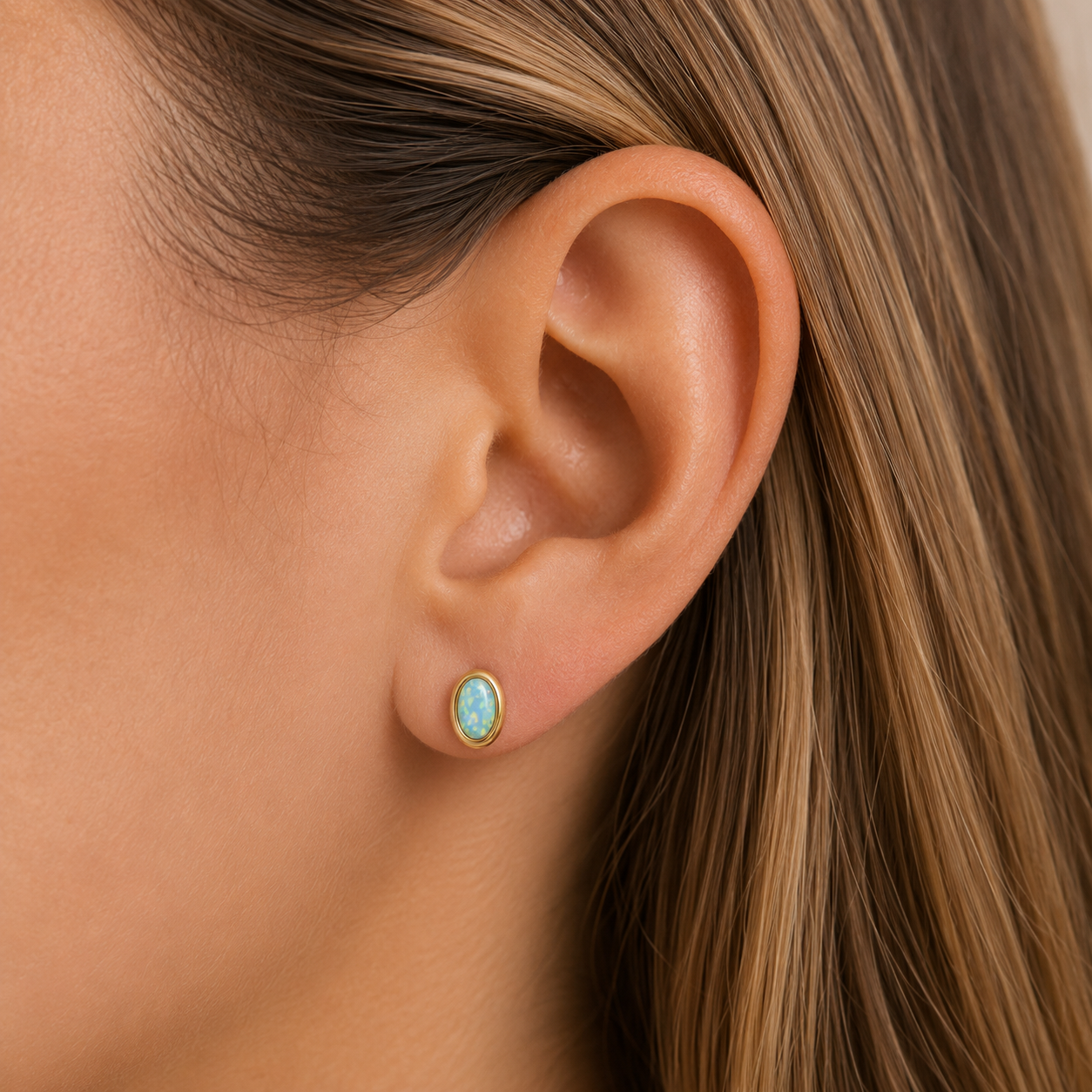 Oval Bezel - Fire Opal