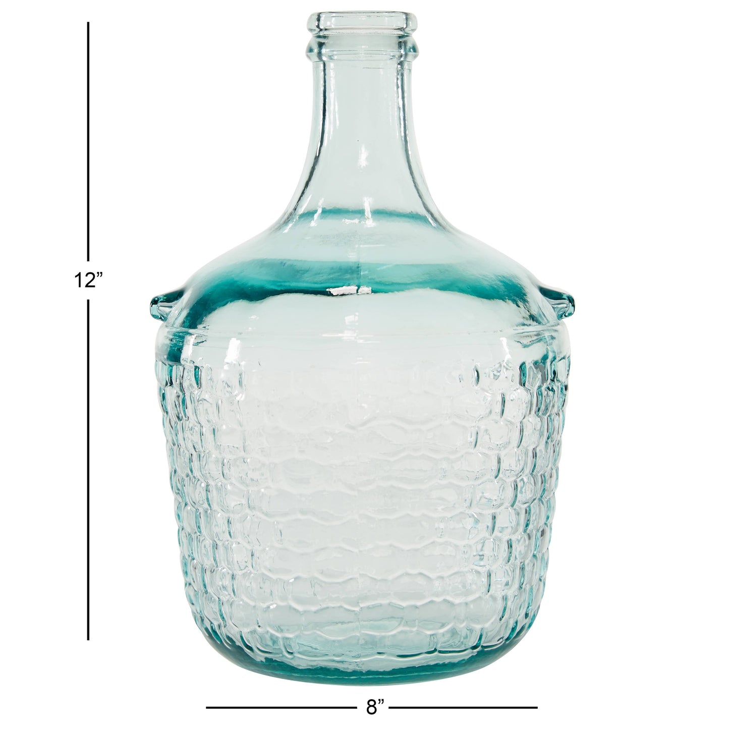 Coastal Clear Recycled Glass Vase