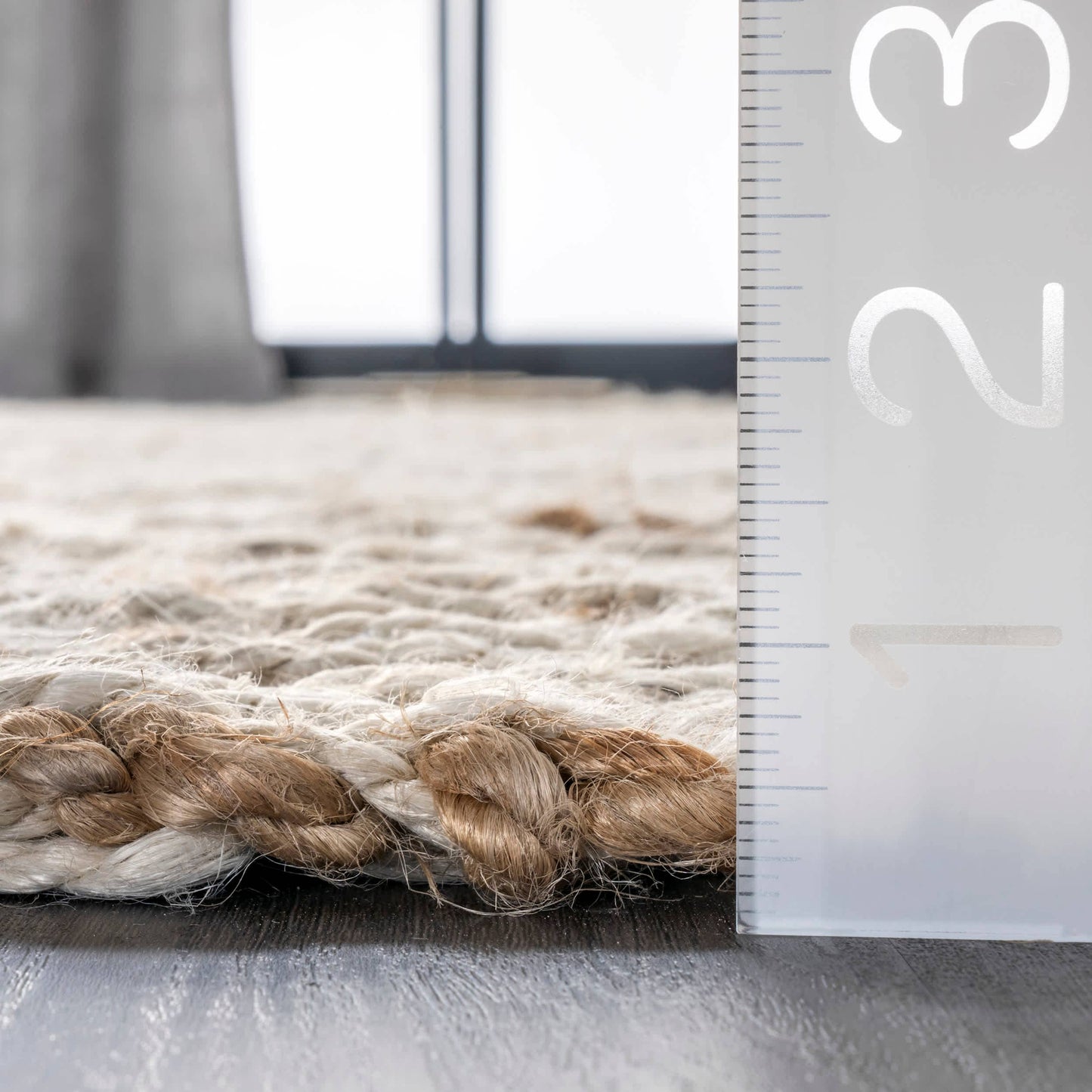 Vania Chevron Jute Area Rug
