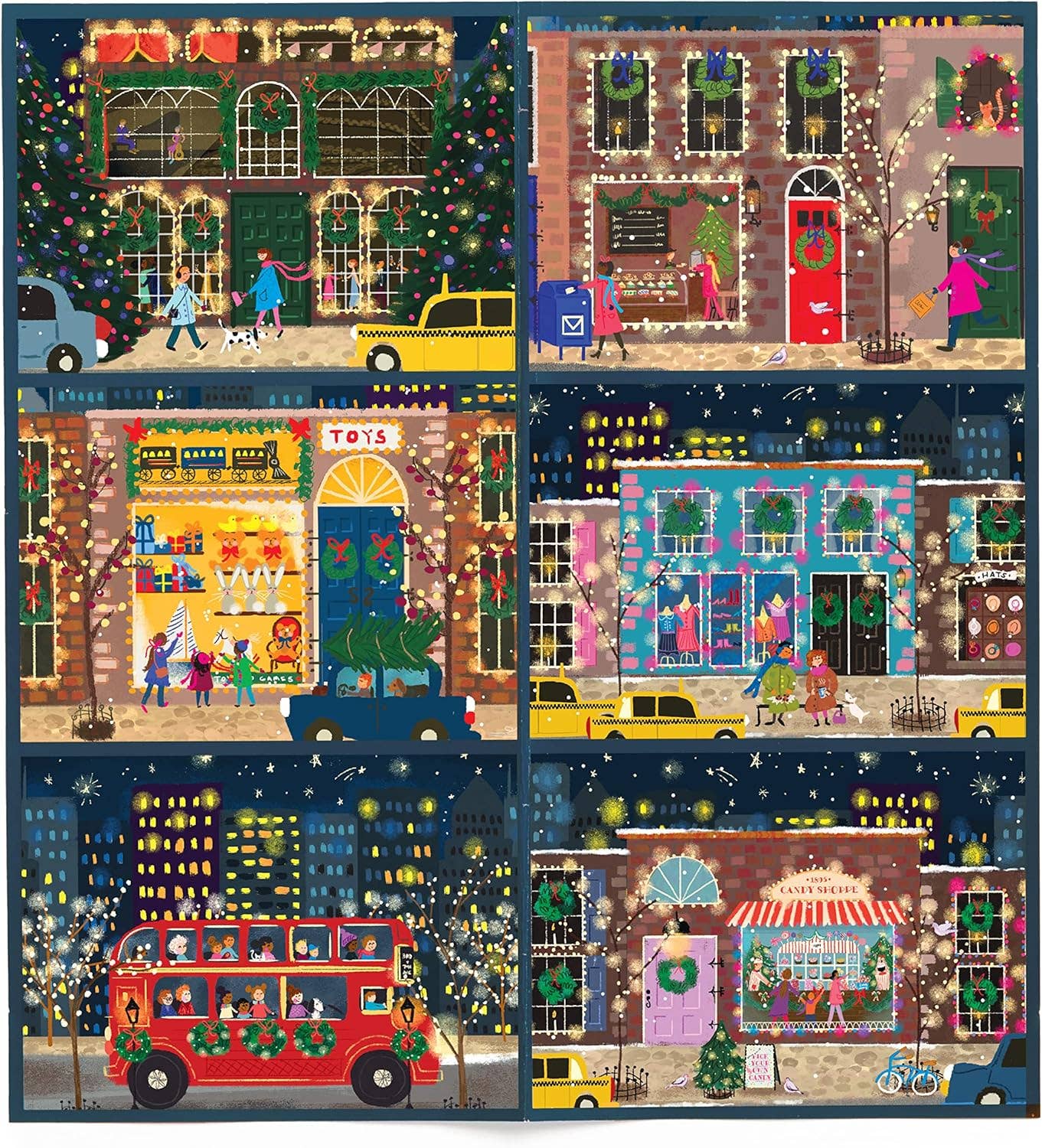 Joy Laforme Winter Lights 12 Days of Puzzles Holiday Countdown