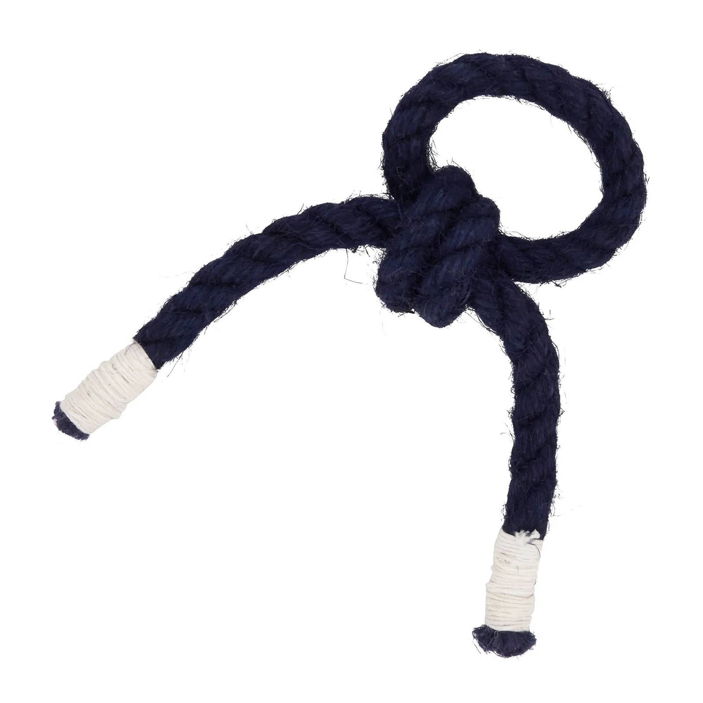 Navy Blue Knotted Rope Napkin Ring