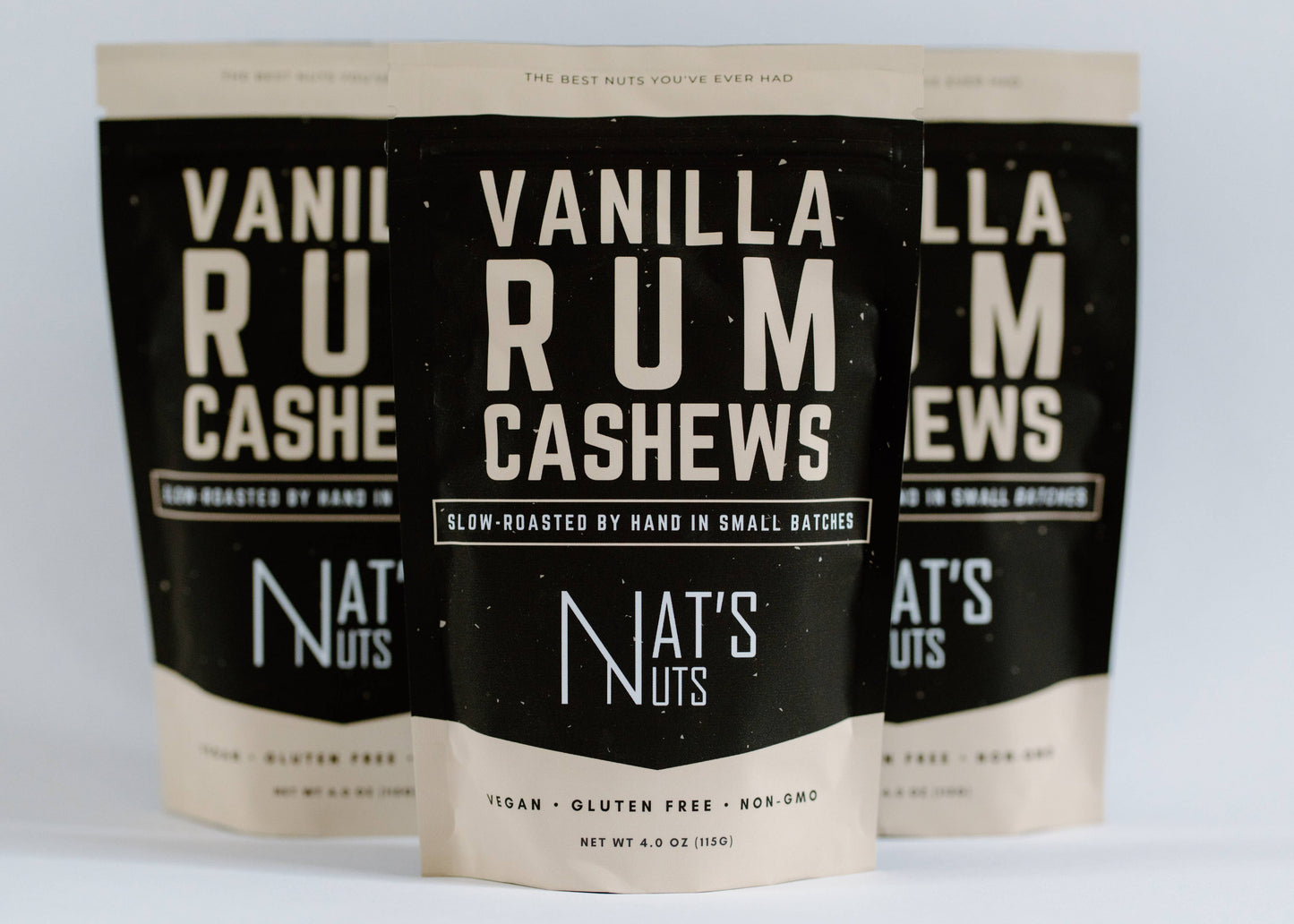 Vanilla Rum Cashews | 12-Count Gourmet Roasted Nuts