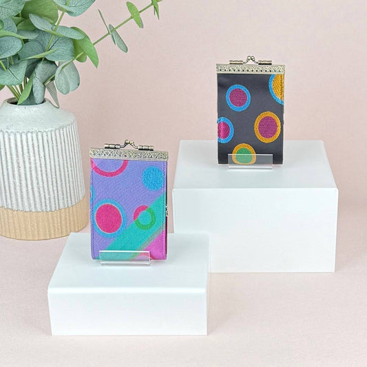 Polka Dots Card Holder w/ RFID, Card Case, Women's Wallet