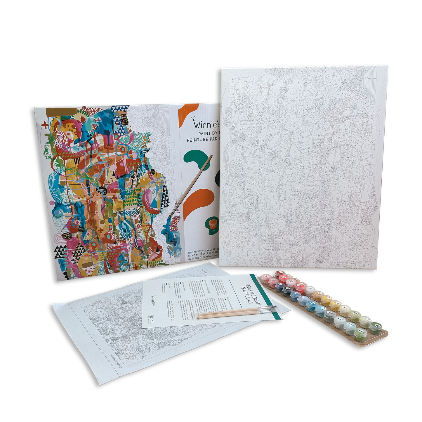 Bicycle and sunflowers - Framed paint by numbers for Adults