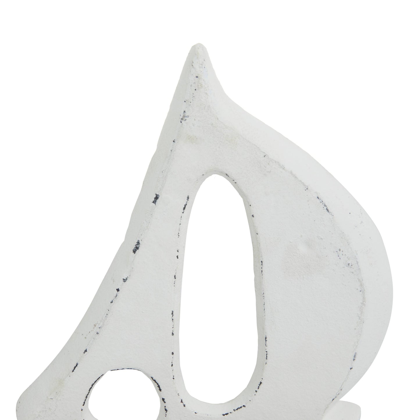 Coastal White Wood Sculpture