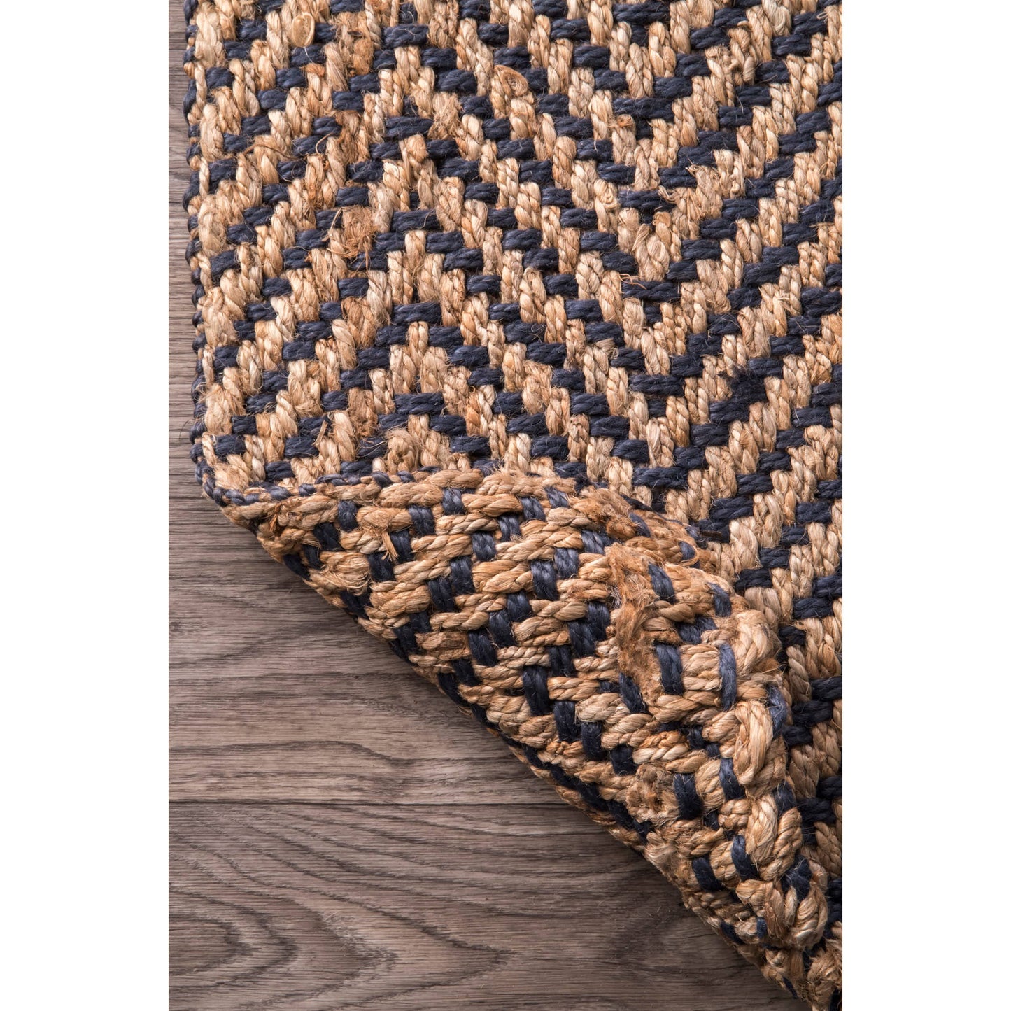 Vania Chevron Jute Area Rug