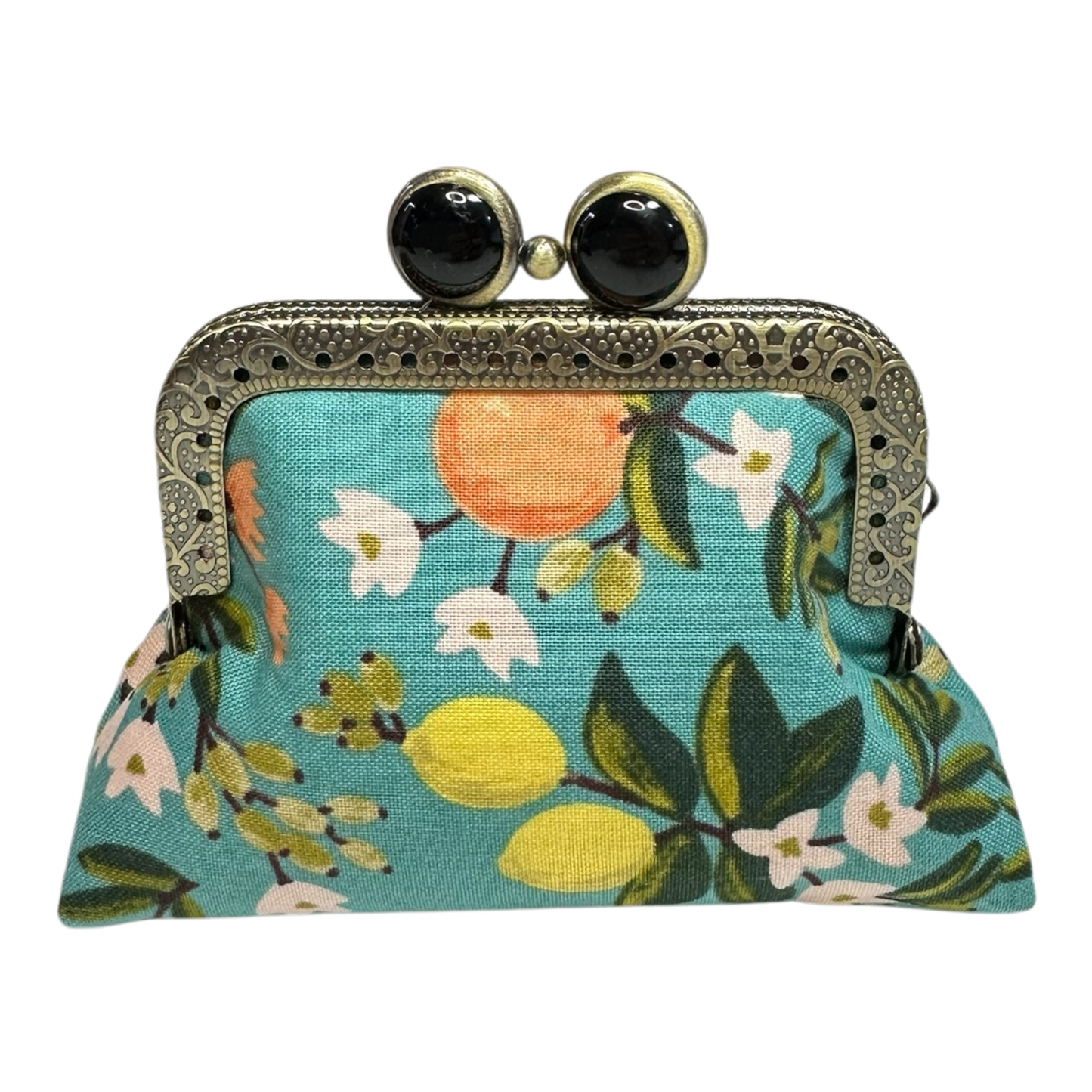 Kiki & Syds Mini Clutch Coin Purse - Citrus Teal