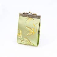 Butterfly or Dragonfly Brocade Card Holder with RFID