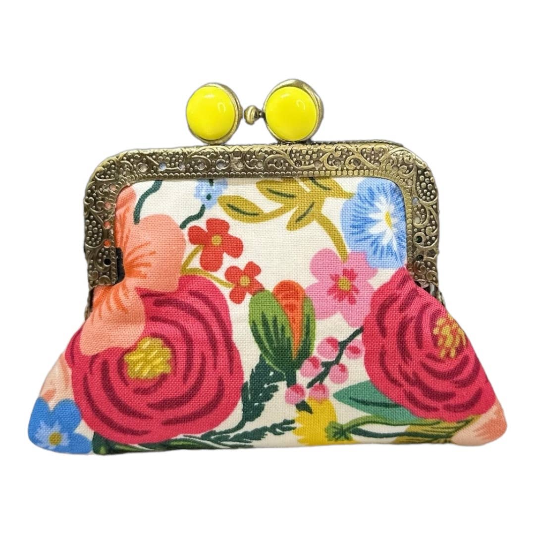 Kiki & Syds ON THE GO Credit Card Clutch-Garden Party Cream