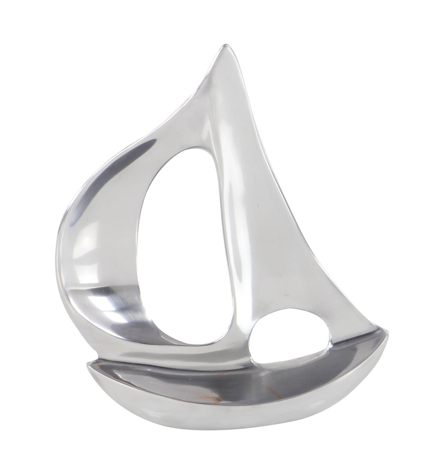 Coastal Silver Aluminum Metal Sculpture