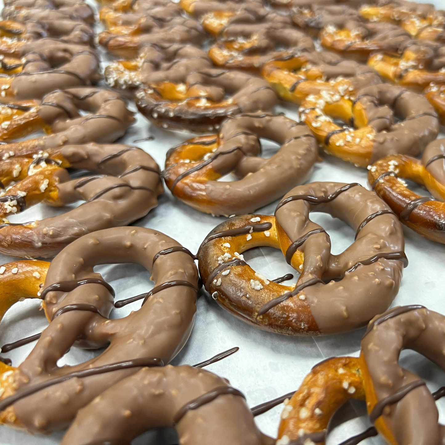 Hand-Dipped Milk Chocolate Covered Pretzels -3pk