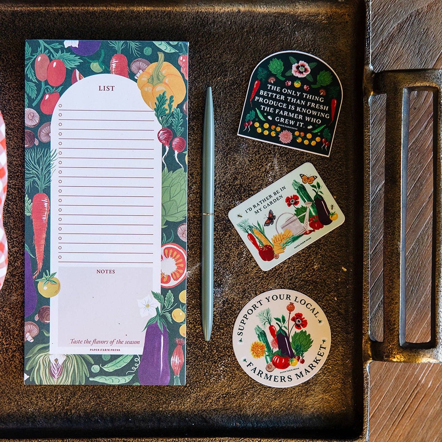 Vegetable Farmers Market List Notepad