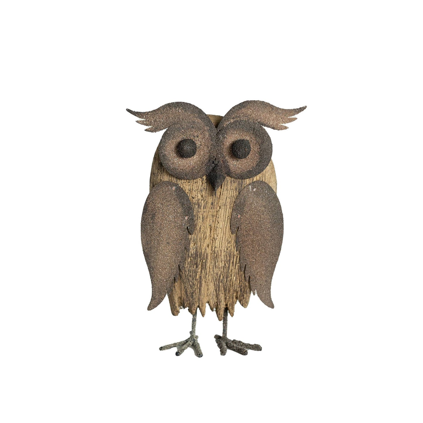 Rustic Barn Owl Fall Decor Figure