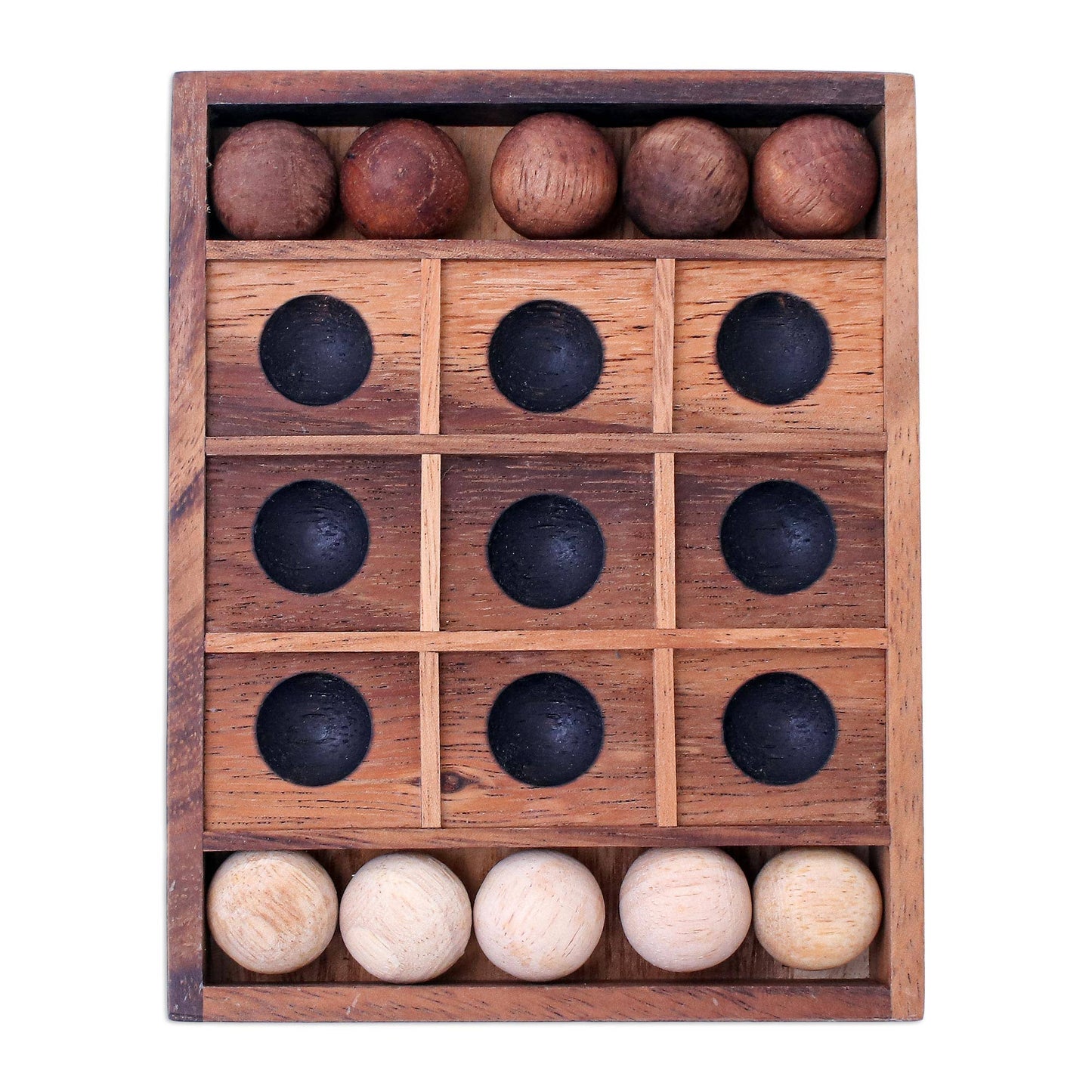 Novica Handmade Lucky Strike Wood Game