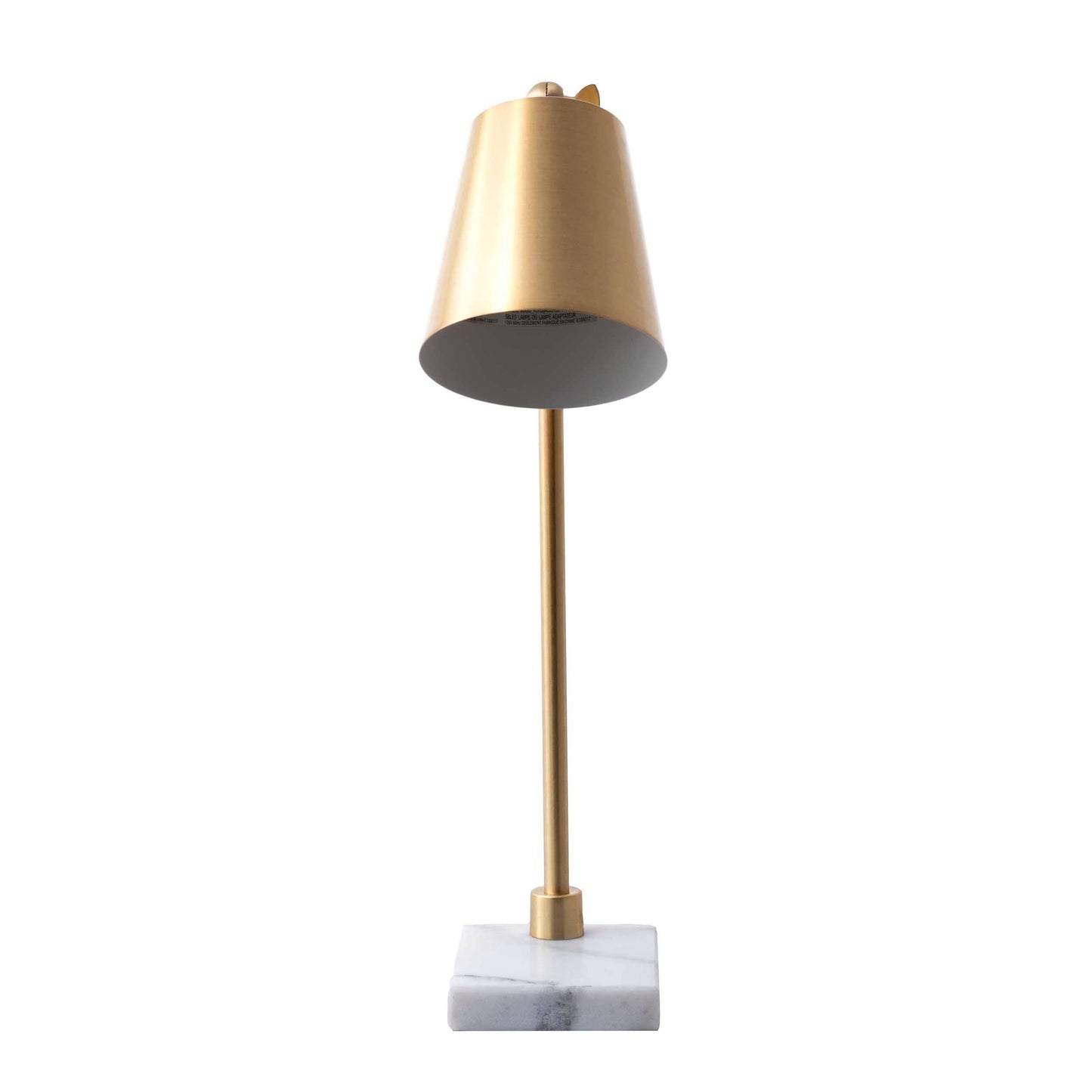 Lincoln 31" Brass & Marble Table Lamp