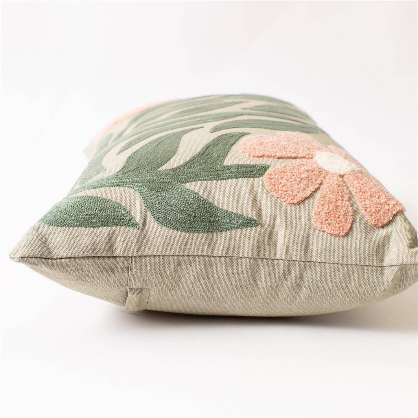 Modern Impressions Embroidered Lumbar Pillow