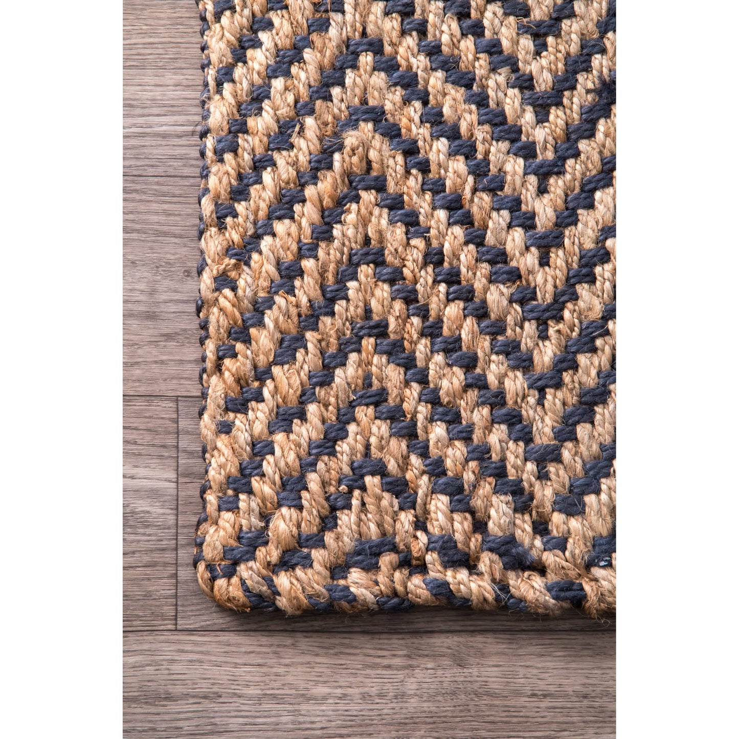 Vania Chevron Jute Area Rug
