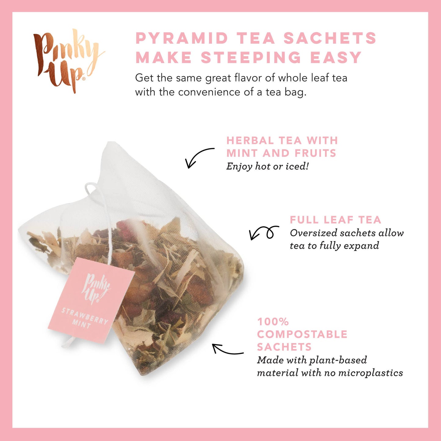 Strawberry Mint Herbal Tea - 15 Sachets