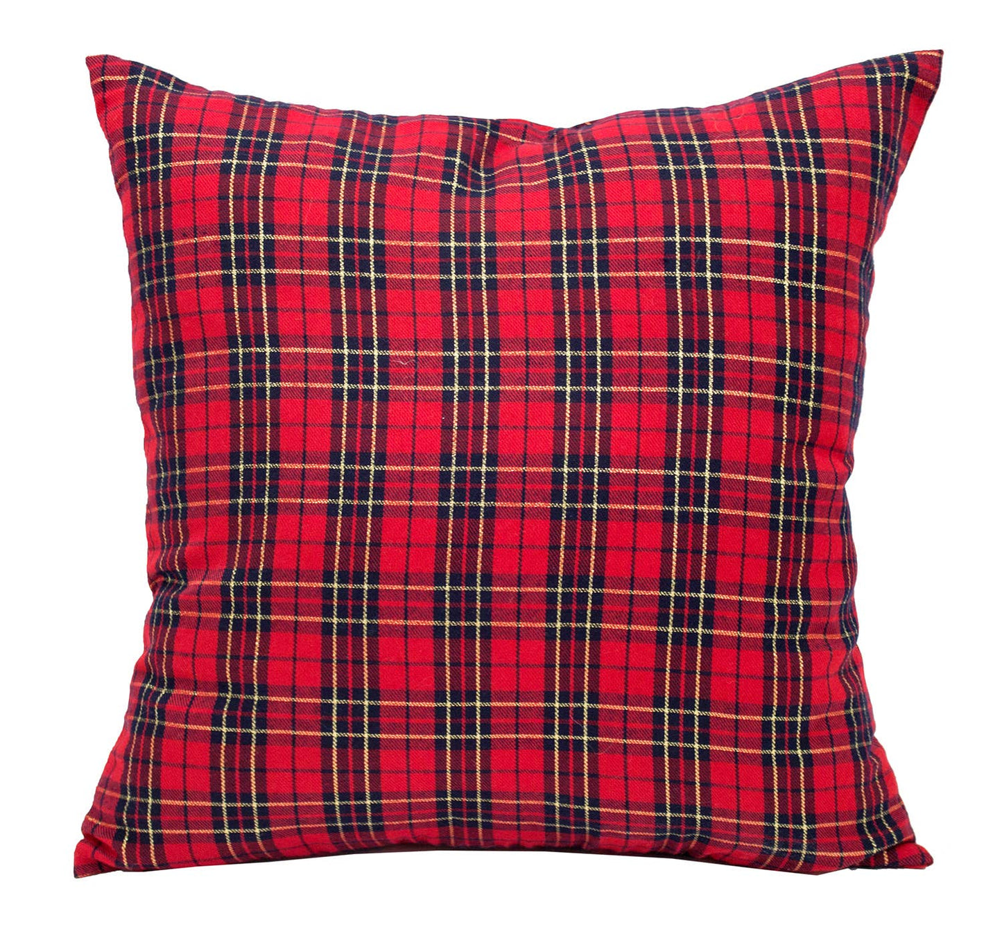 Plaid Reindeer 17" Decorative Throw Pillow
