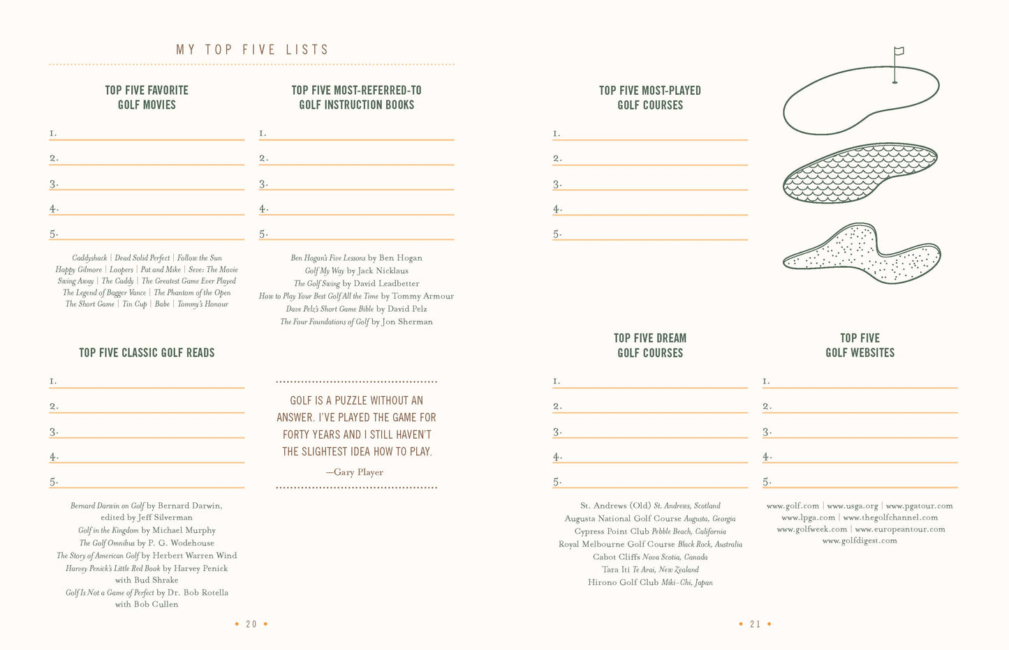 Ultimate Golf Journal