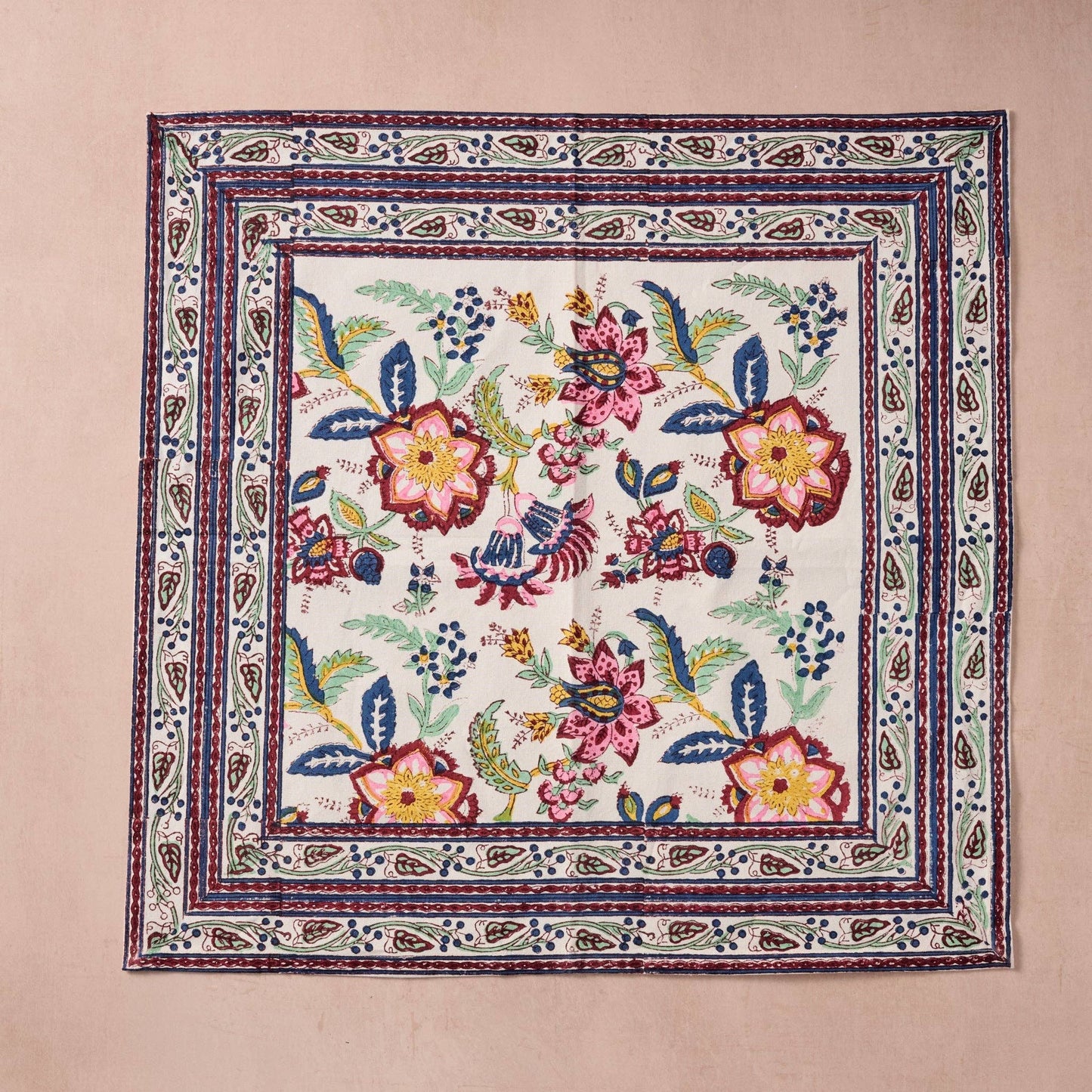 Zaina Floral Block Print Napkin