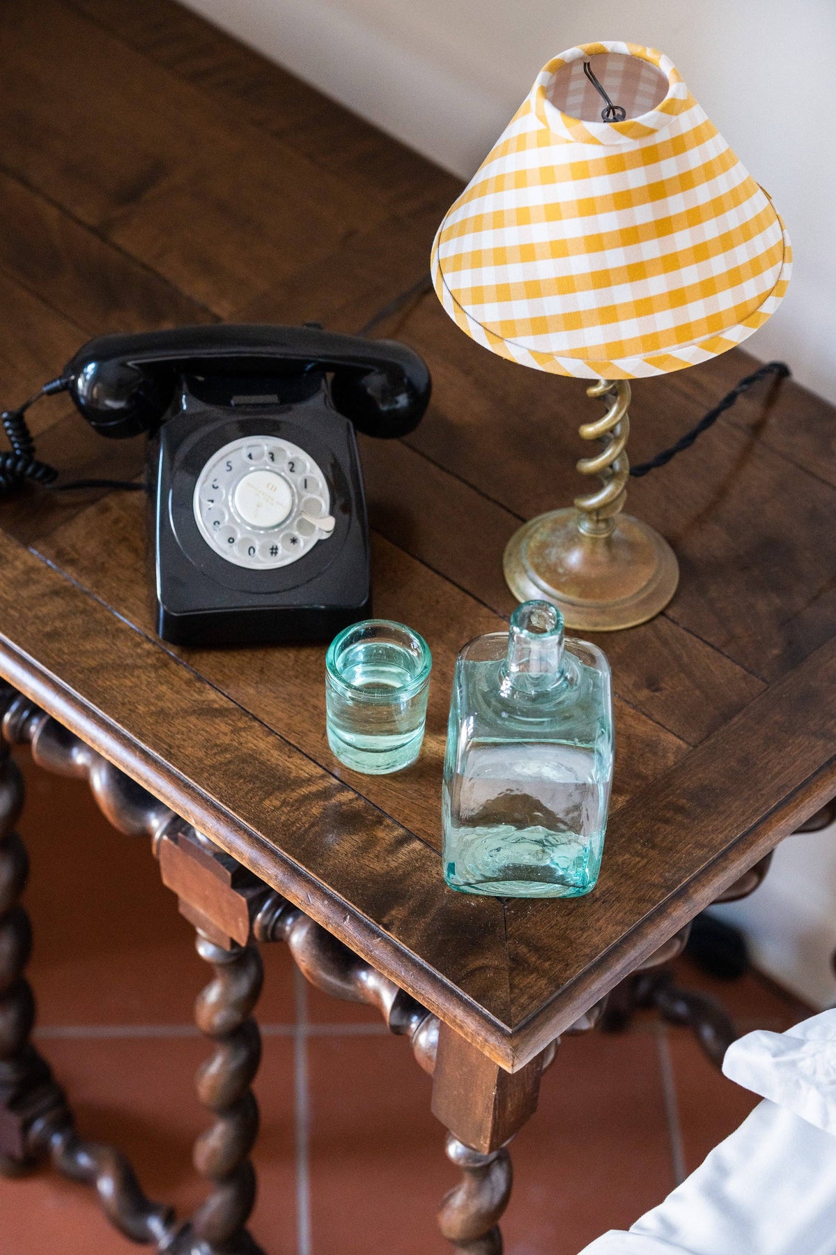 Bedside Carafe Set - Handblown, Recycled Glass