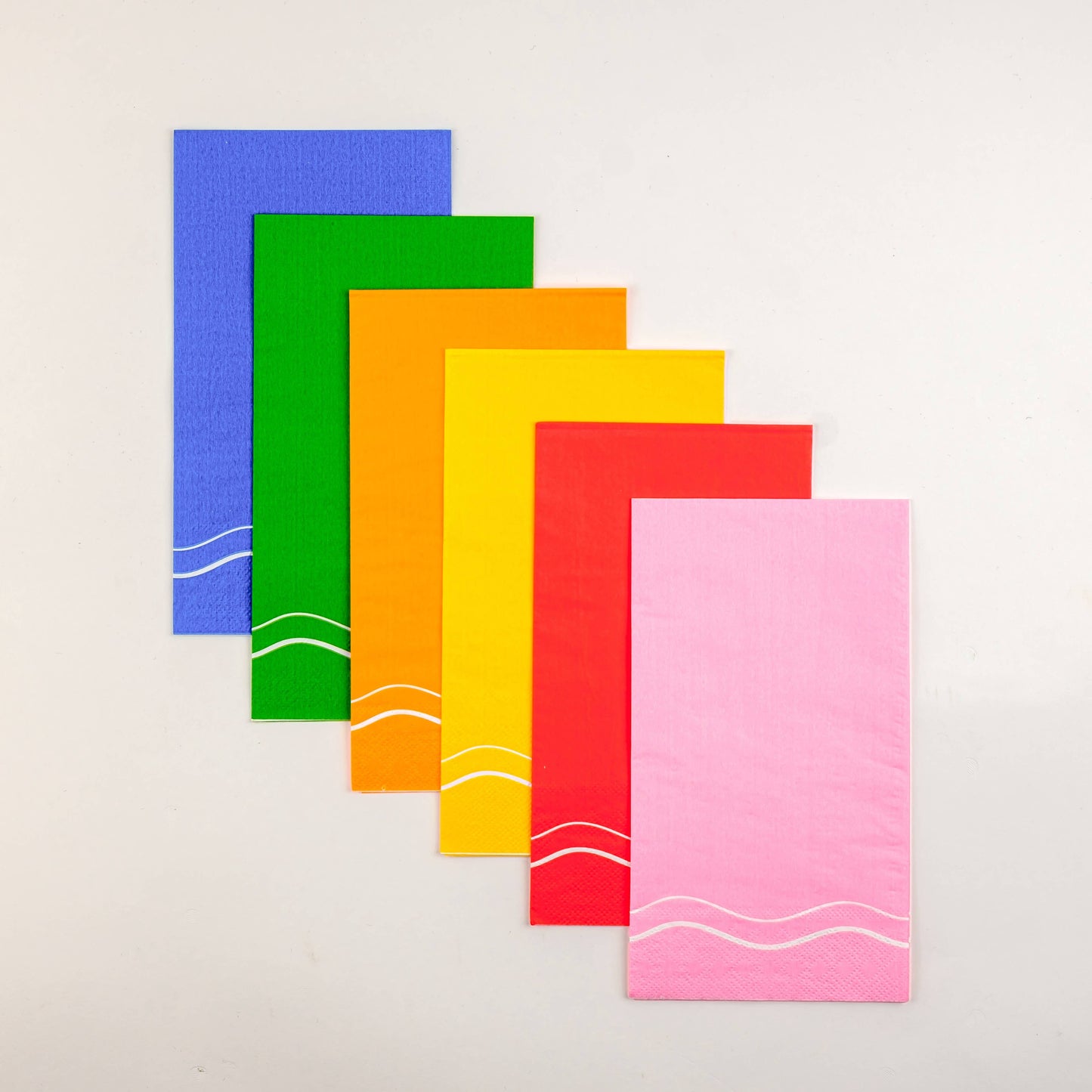 Green Color Block Guest Towels