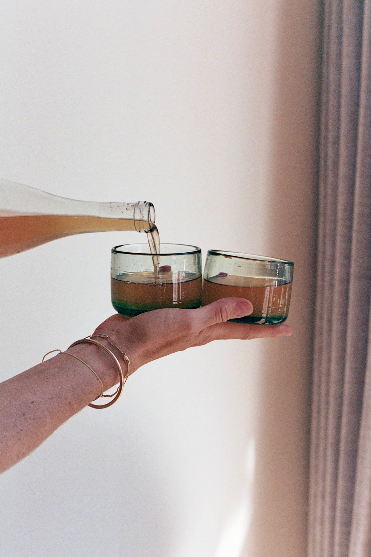 Chunky Shortie Tumbler - Handblown, Recycled Glass