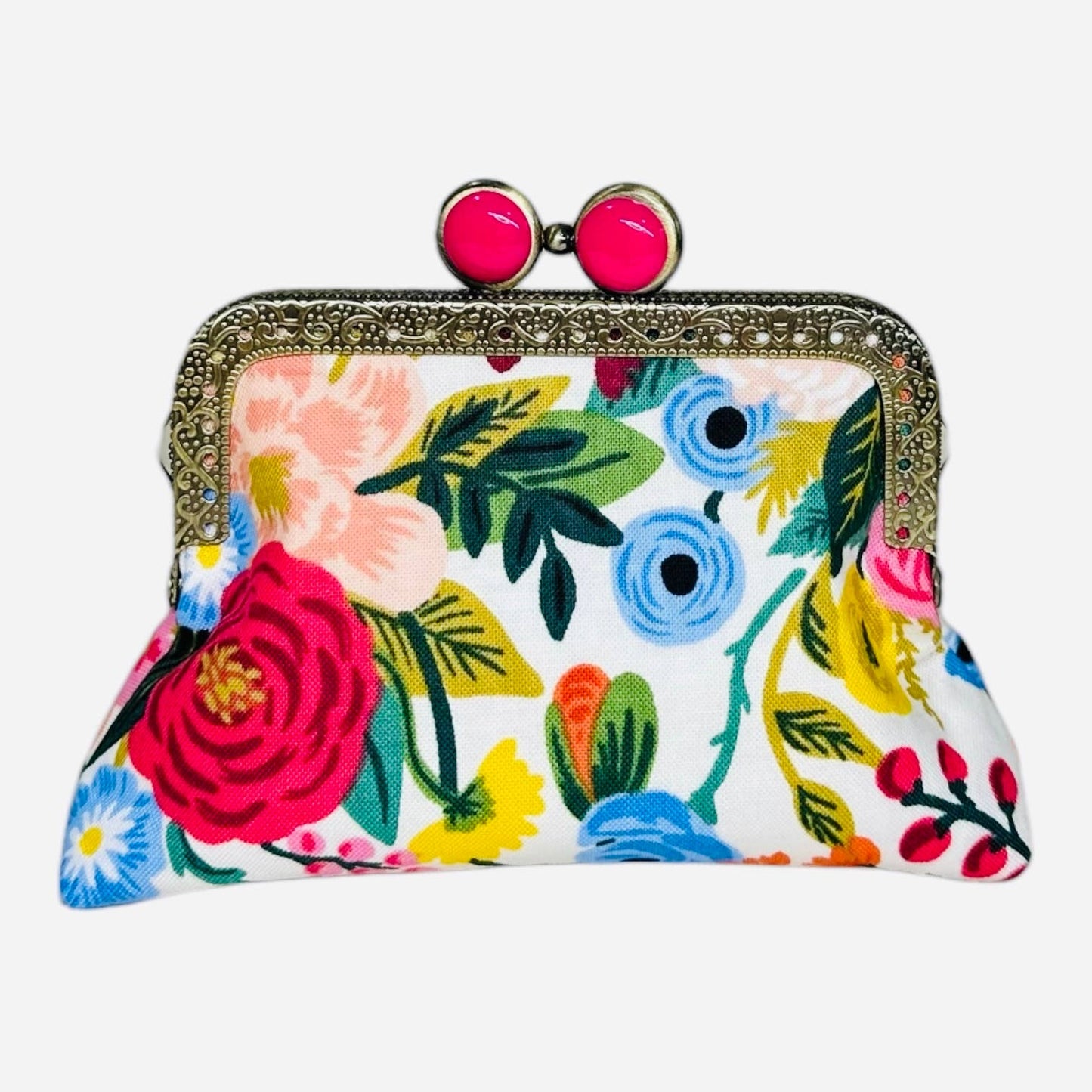 Kiki & Syds ON THE GO Credit Card Clutch-Garden Party Cream
