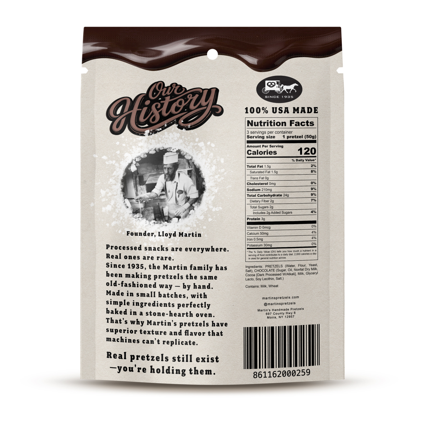 Dark Chocolate Pretzels 6, 3pk bags