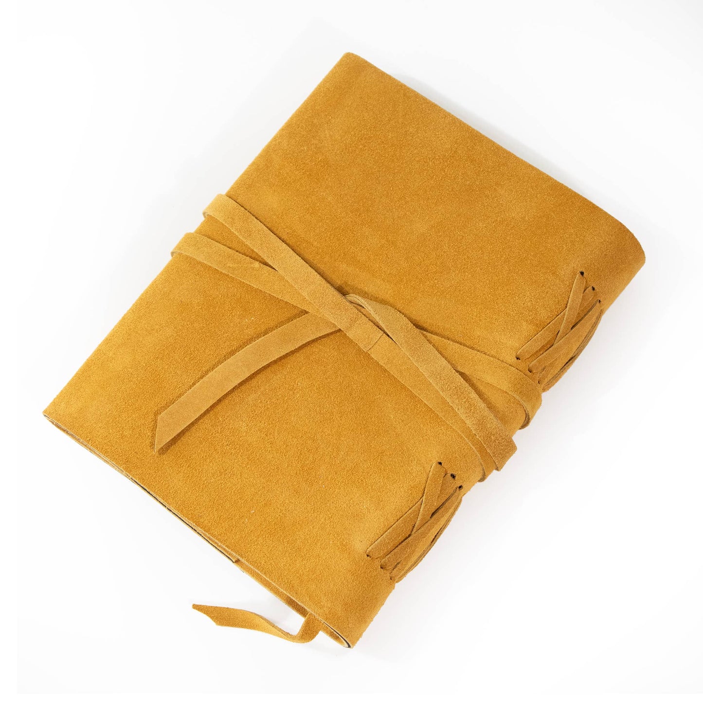Dijon Yellow Suede Journal w/ Organic Cotton Paper: Large