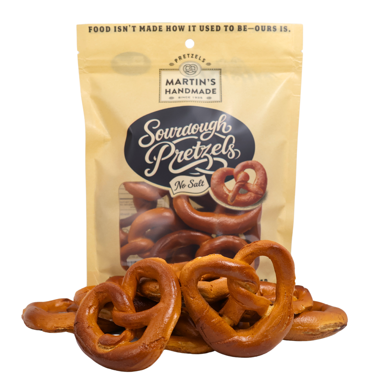 Handmade Sourdough Pretzels, Salted - 8oz Bags