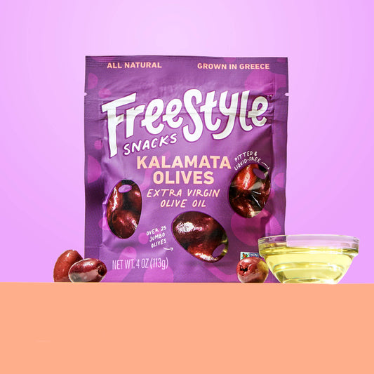 Kalamata Olives Extra Virgin Olive Oil 4oz Freestyle Snacks