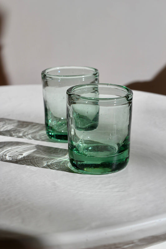 Mini Tumbler - Handblown, Recycled Glass