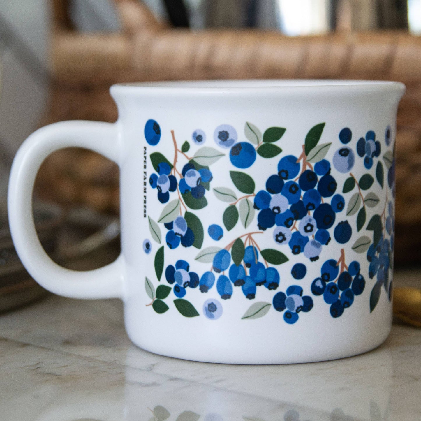Blueberry Field 14oz Ceramic Coffee Mug