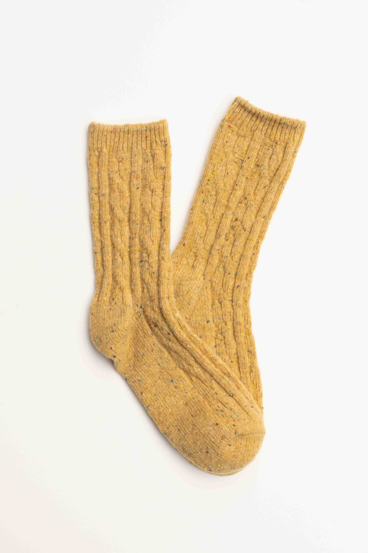Wool Blend Speckled Knit Socks