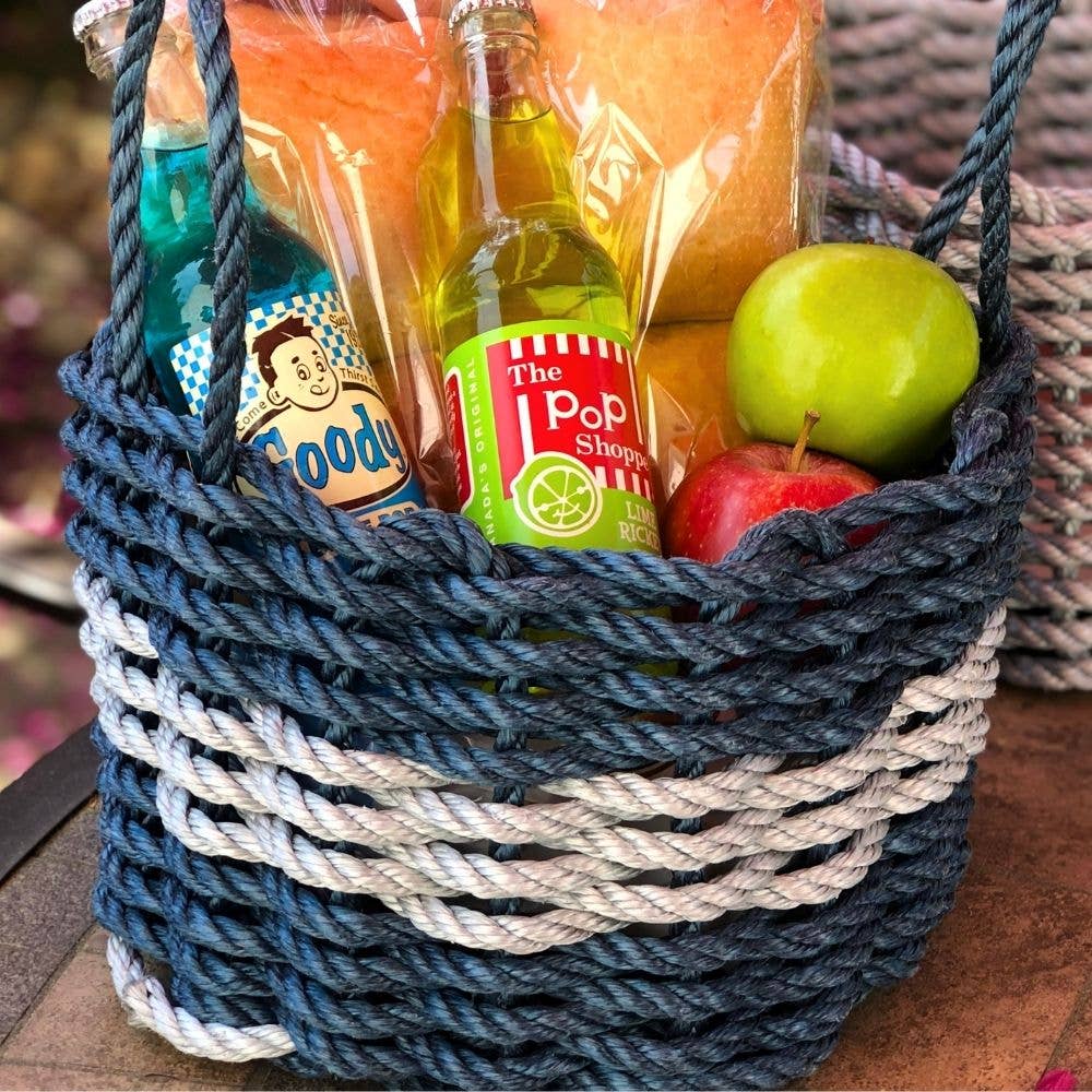 Wicked Good Lobster Rope Baskets, 12" x 8"