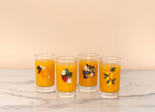 Berry & Citrus 6oz Mini Juice Glass Set