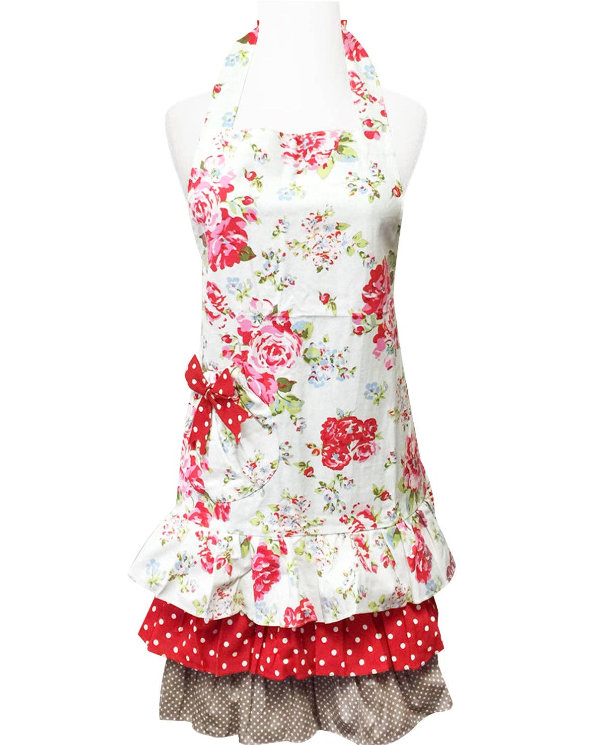 Wrapables Mother and Daughter Ruffles and Roses Apron