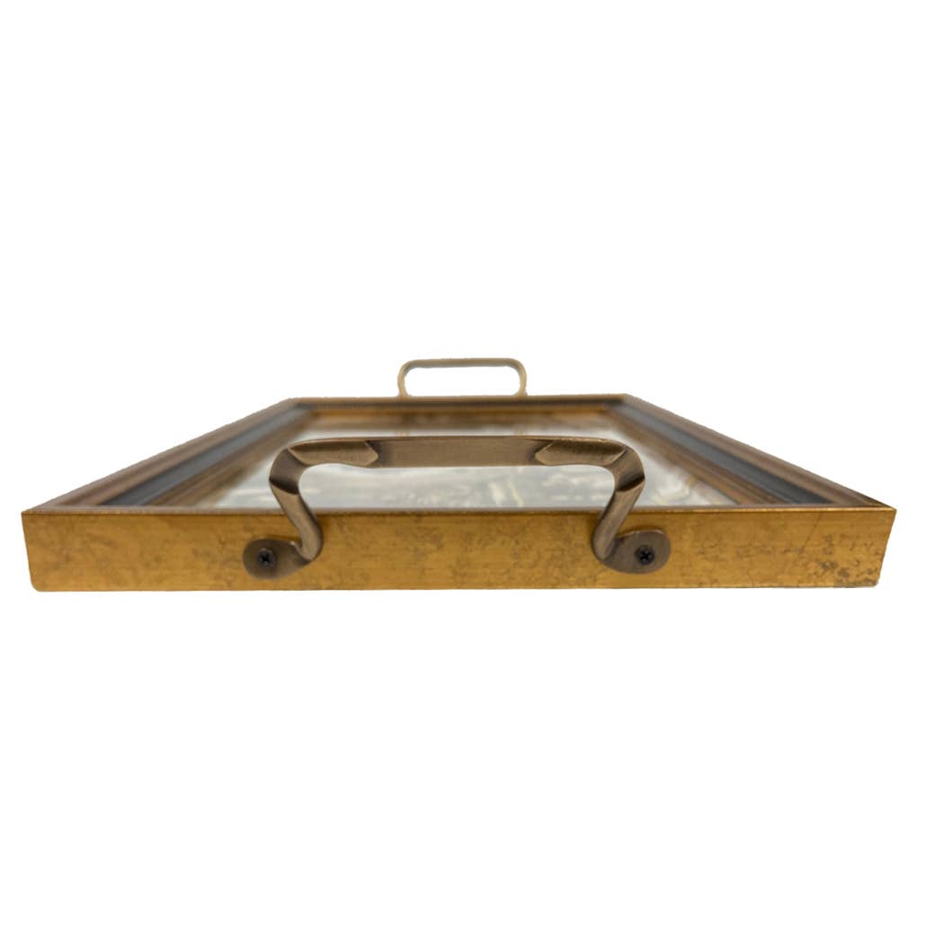 William Morris Tulip Decorative Tray with Brass Handles