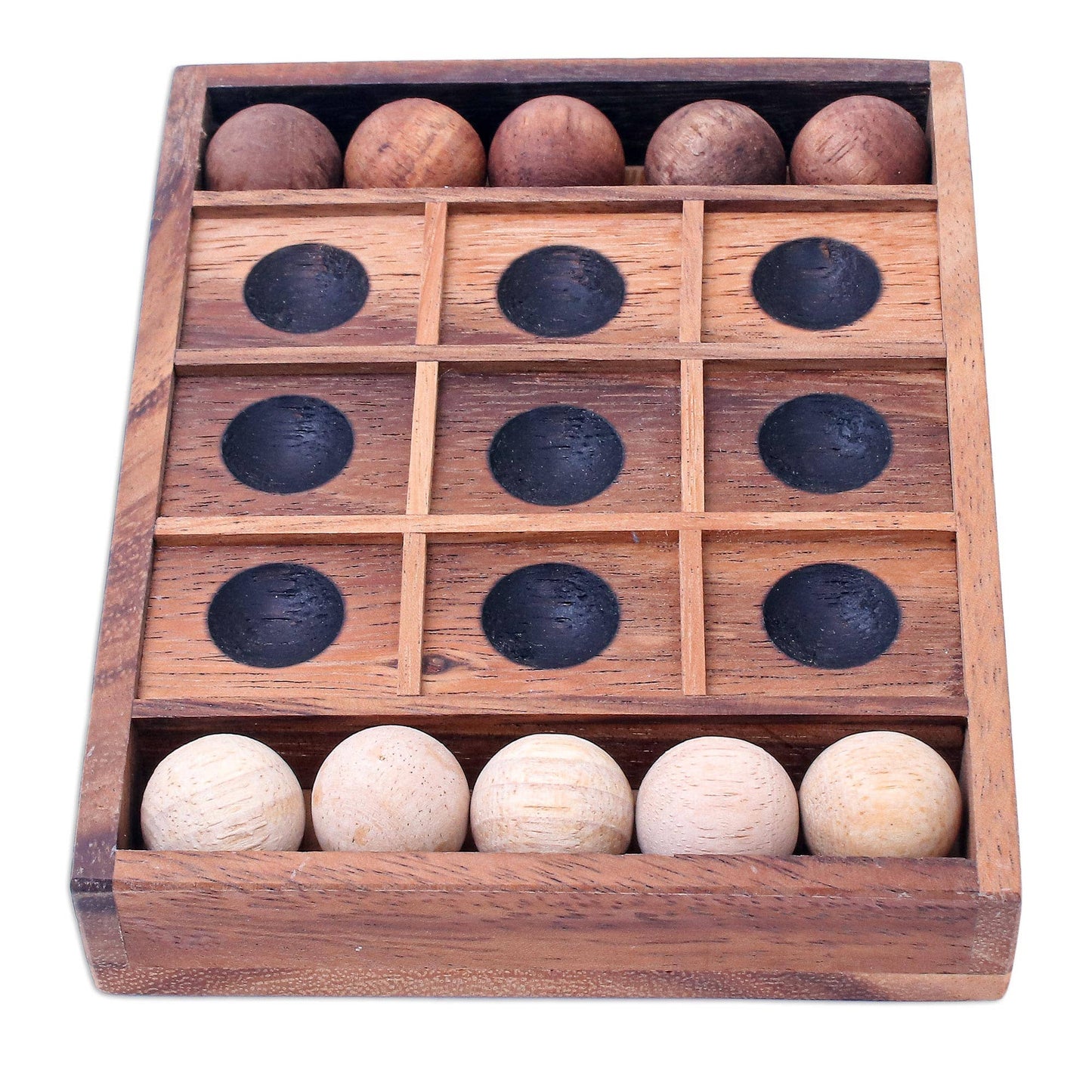 Novica Handmade Lucky Strike Wood Game