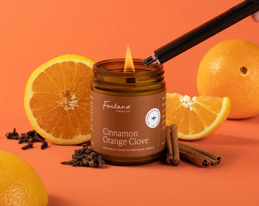 Cinnamon Orange Clove Beeswax & Essential Oil Jar Candle