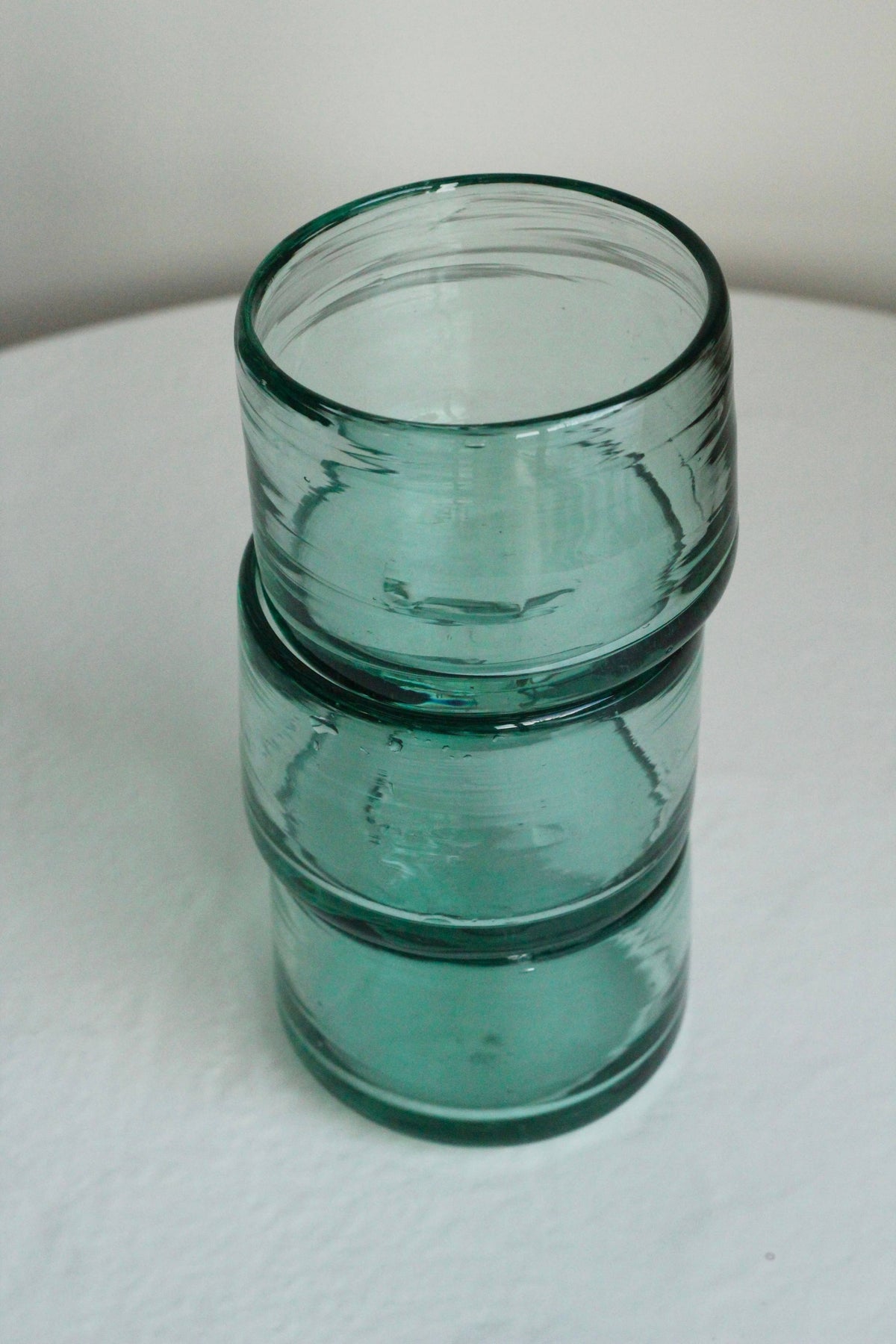 Chunky Shortie Tumbler - Handblown, Recycled Glass
