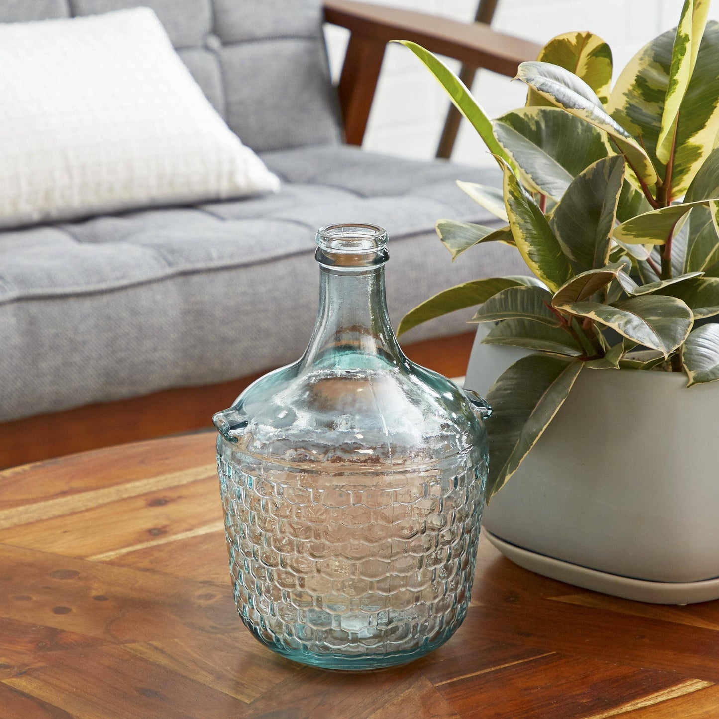 Coastal Clear Recycled Glass Vase