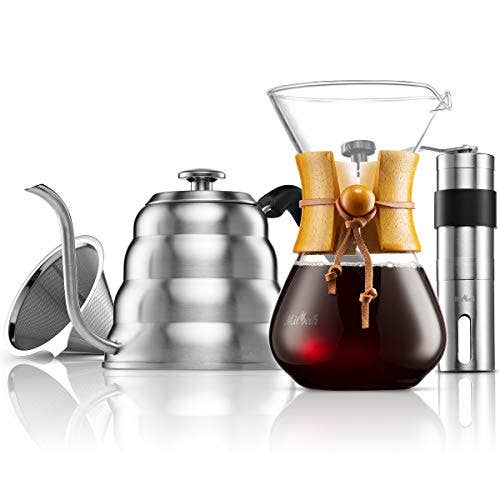 MITBAK 40oz Kettle, Coffee Grinder & 20oz Dripper Set