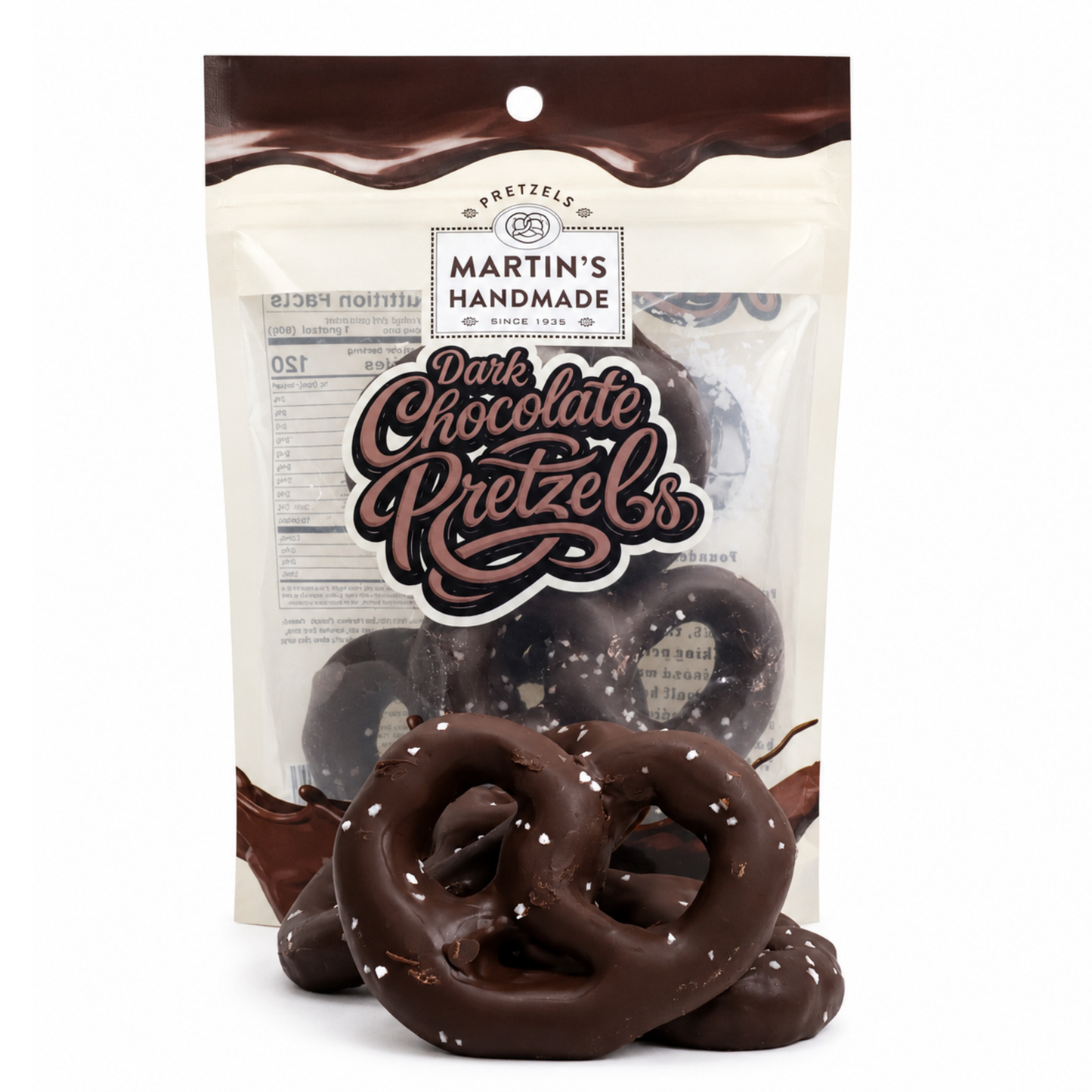 Dark Chocolate Pretzels 6, 3pk bags