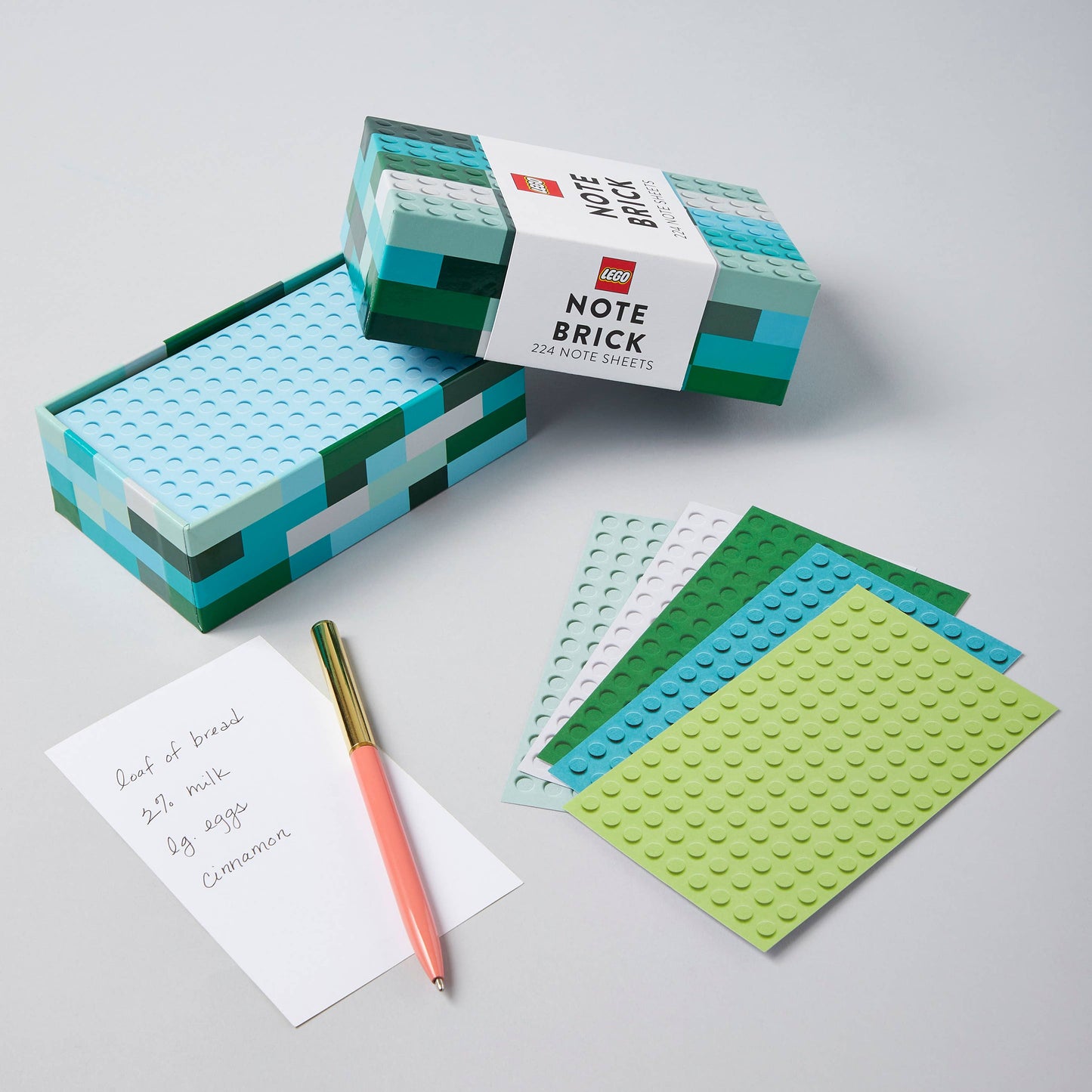 Lego Note Brick (Blue-Green)