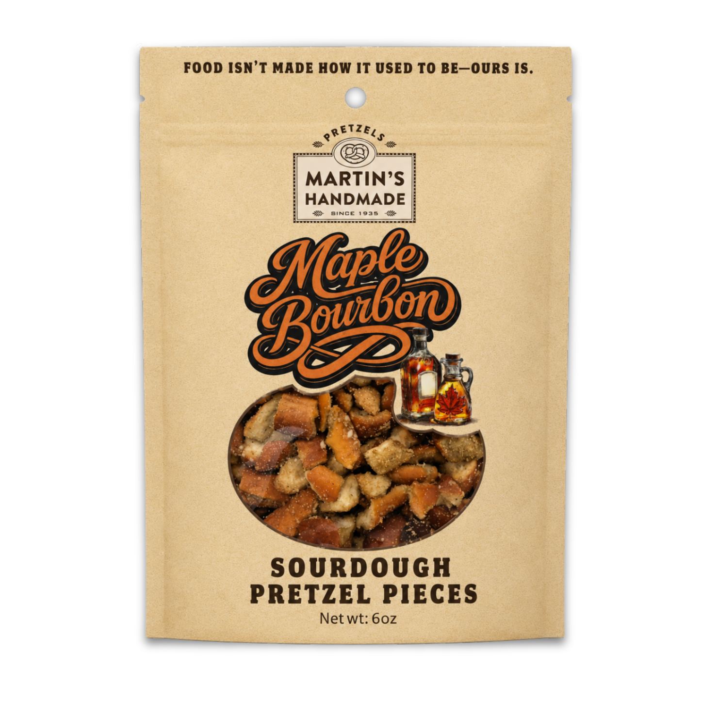 Maple Bourbon Pretzel Pieces 6oz.