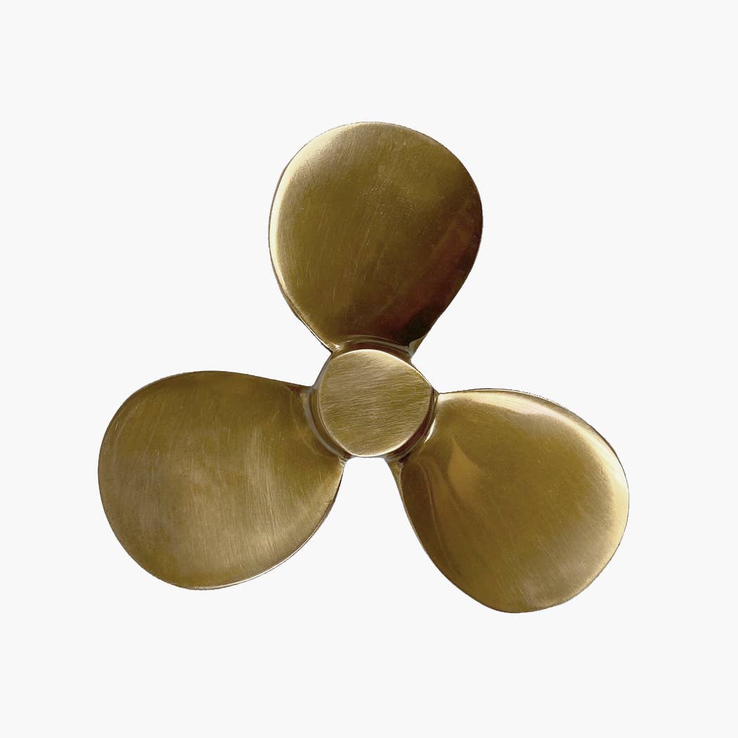 Antiqued Brass Propeller Tabletop Decor | Home Accents